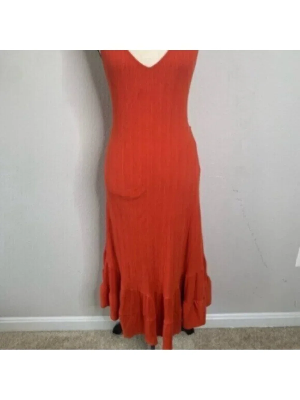 Free People Into You Orange Midi/Maxi Dress - Picture 9 of 14